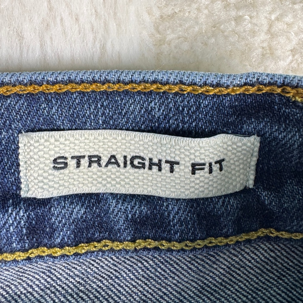 Flint and Tinder Straight Fit Jeans Mens Blue Denim Casual Everyday 28X30 - Picture 8 of 11